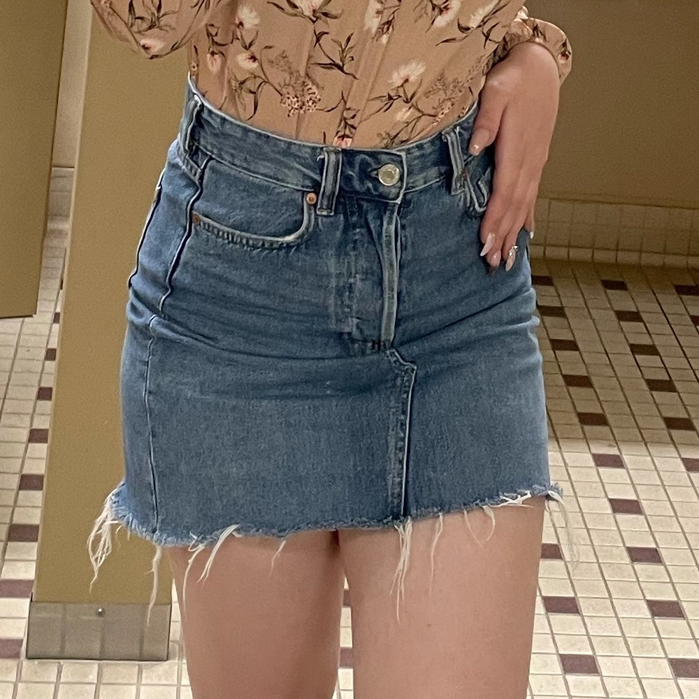 This is a Jean skirt